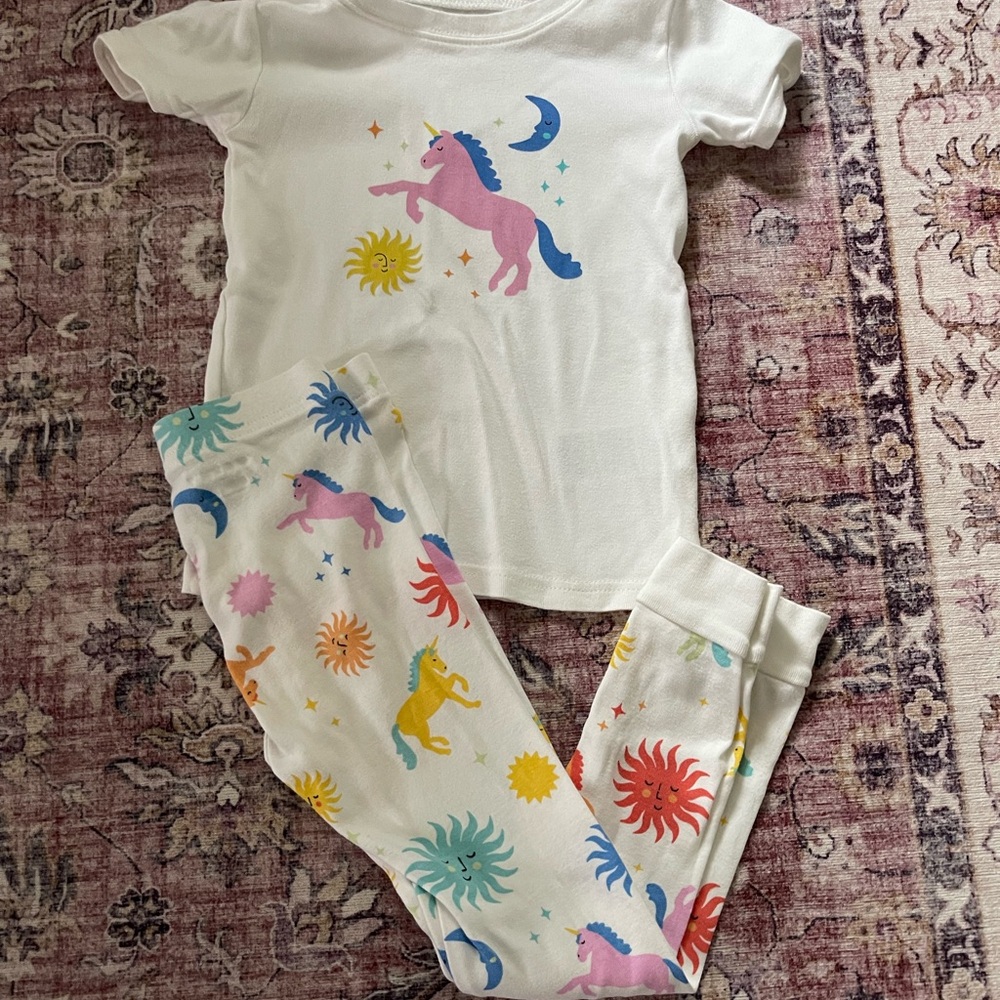 Old Navy Unicorn and Moon Print Pajama Set